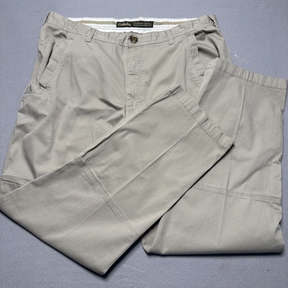Cabela's Casuals Pants Mens 40X32 Beige Khakis Outdoor Series